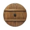 23" Wine Barrel Wood/Metal Wall Clock Brown - Infinity Instruments -Glas24 Shop unnamed file 1005