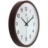 14" Wall Clock with Walnut Finish Brown - Infinity Instruments -Glas24 Shop unnamed file 1028