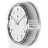 9.5" Retro Metal Wall Clock Silver - Infinity Instruments -Glas24 Shop unnamed file 1030