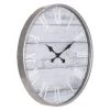 28" Galvanized Plank Roman Numerical Round Wall Clock Metal/Washed Wood - Patton Wall Decor -Glas24 Shop unnamed file 1061