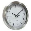Universal Office Universal Brushed Steel Finish Wall Clock 12" Silver 1 AA Battery 10425 -Glas24 Shop unnamed file 1117