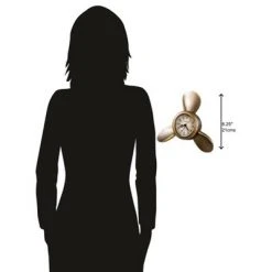 Howard Miller 645525 Howard Miller Propeller Alarm Tabletop Clock 645525