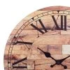 Wooden Roman Numeral Wall Clock Brown - Stonebriar Collection -Glas24 Shop unnamed file 1134