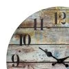Round Rustic Wooden Wall Clock Blue - Stonebriar Collection -Glas24 Shop unnamed file 1148