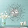 River Parks Studio Castallia Silver 28" Round Metal Wall Clock -Glas24 Shop unnamed file 1161