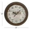 Olivia & May 23" Rustic Vintage Style Round Wall Clock - Olivia & May -Glas24 Shop unnamed file 1206