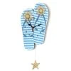 The Lakeside Collection Lakeside Striped Flip Flops Hanging Pendulum Wall Clock - Tropical Indoor Accent -Glas24 Shop unnamed file 1242