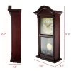 Bedford Clocks Bedford Clock Collection 22 Inch Wall Clock in Mahogany Cherry Oak Wood with Brass Pendulum and 4 Chimes -Glas24 Shop unnamed file 1245