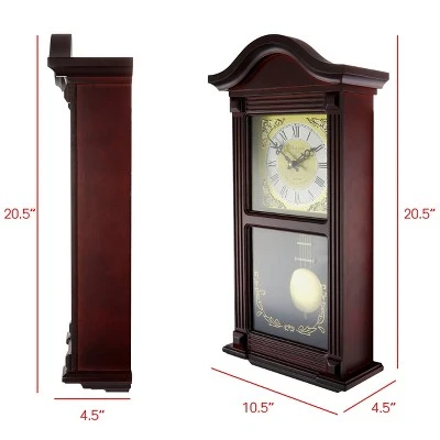 unnamed-file-1245.jpg Bedford Clocks Bedford Clock Collection 22 Inch Wall Clock in Mahogany Cherry Oak Wood with Brass Pendulum and 4 Chimes -Glas24 Shop unnamed file 1245