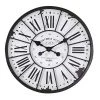 24" Round Metal & Wood Wall Clock White - 3R Studios -Glas24 Shop unnamed file 1250