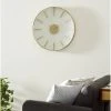 30" x 30" Large Round Stainless Steel Modern Wall Clock Gold - Venus Williams Collection -Glas24 Shop unnamed file 1257