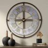 River Parks Studio Industry 33" Wide Steel and Gold Open-Face Wall Clock -Glas24 Shop unnamed file 1262