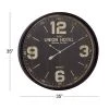 Olivia & May 35" x 35"Large Round Wall Clock with Numbers Black/White - Olivia & May -Glas24 Shop unnamed file 1295