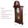 Bedford Clocks Bedford Clock Collection 26.5 Inch Chiming Pendulum Wall Clock in Colonial Mahogany Cherry Oak Finish -Glas24 Shop unnamed file 1308