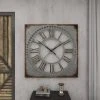 Olivia & May 36" x 36" Extra Large Galvanized Metal Wall Clock with Roman Numerals - Olivia & May -Glas24 Shop unnamed file 1315