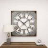 Olivia & May 36" x 36" Extra Large Galvanized Metal Wall Clock with Roman Numerals - Olivia & May -Glas24 Shop unnamed file 1316