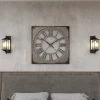 Olivia & May 36" x 36" Extra Large Galvanized Metal Wall Clock with Roman Numerals - Olivia & May -Glas24 Shop unnamed file 1319