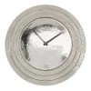 24" x 24" Round Aluminum Layered Rim Wall Clock - Olivia & May Silver -Glas24 Shop unnamed file 1335