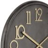 River Parks Studio Parker 35 3/4" Wide Black Metal Wall Clock with Gold Numbers -Glas24 Shop unnamed file 1346