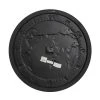 Olivia & May 25" x 25" Large Round Map Metal Wall Clock with Wood Frame Black/Silver - Olivia & May -Glas24 Shop unnamed file 1351