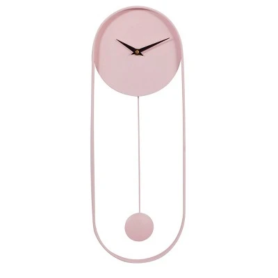 unnamed-file-1366.jpg 20" x 7.5" Oval Metal Pendulum Wall Clock - Olivia & May Pink -Glas24 Shop unnamed file 1366