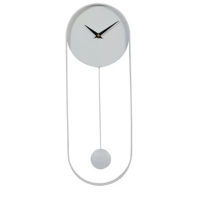 unnamed-file-1367.jpg 20" x 7.5" Oval Metal Pendulum Wall Clock - Olivia & May Pink -Glas24 Shop unnamed file 1367