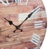 14" Wooden Roman Numeral Wall Clock Light Brown - Stonebriar Collection -Glas24 Shop unnamed file 1406