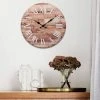 14" Wooden Roman Numeral Wall Clock Light Brown - Stonebriar Collection -Glas24 Shop unnamed file 1407