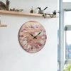 14" Wooden Roman Numeral Wall Clock Light Brown - Stonebriar Collection -Glas24 Shop unnamed file 1408