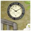 14" Outdoor / Indoor Wall Clock with Thermometer and Humidity - Faux Slate Finish - Acurite 2 14" Outdoor / Indoor Wall Clock with Thermometer and Humidity - Faux Slate Finish - Acurite -Glas24 Shop unnamed file 1418