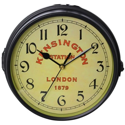 Bedford Clocks Bedford Clock Collection Double Sided Wall Clock Vintage Antique-Look Mount Station Clock 5 Bedford Clocks Bedford Clock Collection Double Sided Wall Clock Vintage Antique-Look Mount Station Clock - Image 3
