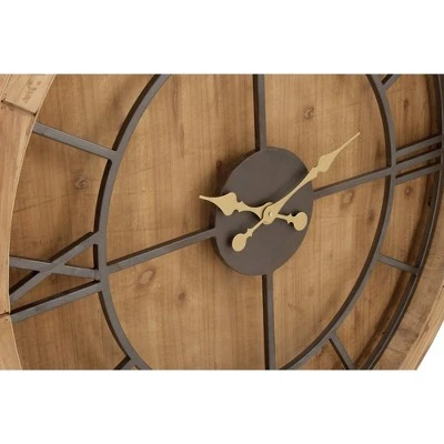 unnamed-file-1457.jpg Olivia & May 40" Natural Iron and Cypress Wood Round Wall Clock - Olivia & May -Glas24 Shop unnamed file 1457