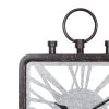 Olivia & May 27" x 19" Industrial Square Open Design Wood and Iron Wall Clock - Olivia & May -Glas24 Shop unnamed file 1475
