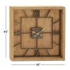 Olivia & May 40" x 40" Oversized Square Metal and Wood Clock - Olivia & May -Glas24 Shop unnamed file 1488