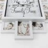 Farmhouse Shabby Chic 'Family Time' Picture Frame Collage Wall Clock White - Crystal Art Gallery -Glas24 Shop unnamed file 1500