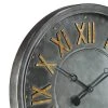 River Parks Studio Consus 31 1/2" Wide Gray Roman Numeral Metal Wall Clock -Glas24 Shop unnamed file 1515