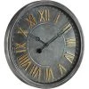 River Parks Studio Consus 31 1/2" Wide Gray Roman Numeral Metal Wall Clock -Glas24 Shop unnamed file 1516