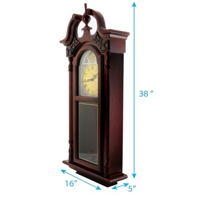 unnamed-file-1573.jpg Bedford Clocks Bedford Clock Collection 38 Inch Grand Antique Chiming Wall Clock with Roman Numerals in a in a Cherry Oak Finish -Glas24 Shop unnamed file 1573