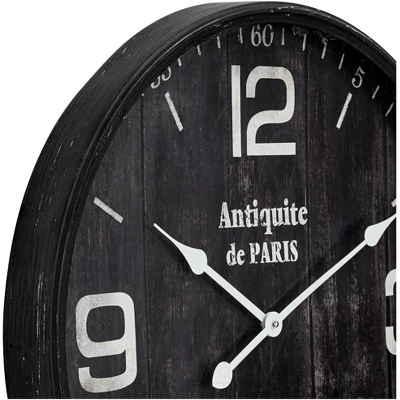 unnamed-file-1587.jpg River Parks Studio Antiquite de Paris 23 1/2" Brown Round Metal Wall Clock -Glas24 Shop unnamed file 1587
