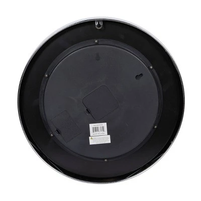 unnamed-file-1594.jpg Olivia & May 16" x 16" Round Metal Wall Clock with Functioning Gear Center Black/White - Olivia & May -Glas24 Shop unnamed file 1594