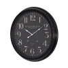 25" Round Iron Wall Clock Black - Yosemite Home Decor -Glas24 Shop unnamed file 1600