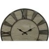 Round Weathered Wood Wall Clock with Roman Numerals - StyleCraft -Glas24 Shop unnamed file 1605