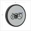 Olivia & May 18" x 18" Round Metal Wall Clock with Functioning Gear Center Black/White - Olivia & May -Glas24 Shop unnamed file 1615