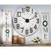 Lone Elm Studios 29.25-inch diameter Wood Modern Farm House Clock -Glas24 Shop unnamed file 1637
