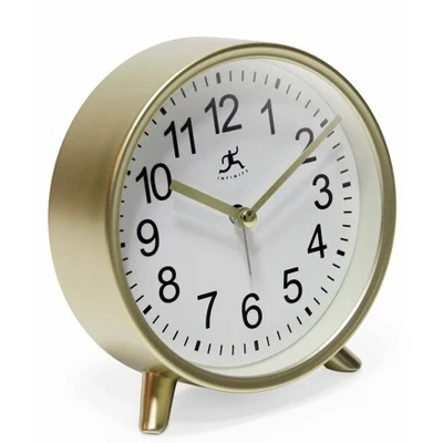 unnamed-file-168.jpg 6" Tabletop Alarm Clock Matte Gold - Infinity Instruments -Glas24 Shop unnamed file 168