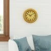 Distressed Iron Round Wall Clock Yellow - Yosemite Home Decor -Glas24 Shop unnamed file 1684