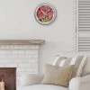 14.5" Artist Series Diane Rakocy Full Bloom Decorative Clock Silver - The Chicago Lighthouse -Glas24 Shop unnamed file 1688