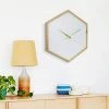 23.5" Wooden Octagon Wall Clock with Open Face White - Stonebriar Collection -Glas24 Shop unnamed file 1736