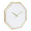 22" Hexagon Open Face Wall Clock White/Gold - Stonebriar Collection -Glas24 Shop unnamed file 1743