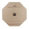 22" Hexagon Open Face Wall Clock White/Gold - Stonebriar Collection -Glas24 Shop unnamed file 1744